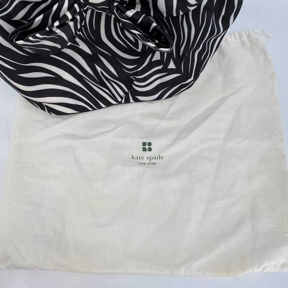 Kate Spade Black White Zebra Print Bow Tote | Classic & Chic - Picture 6 of 11